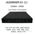Jasminer etc ethw x4 1u mineiro 520mh ASIC